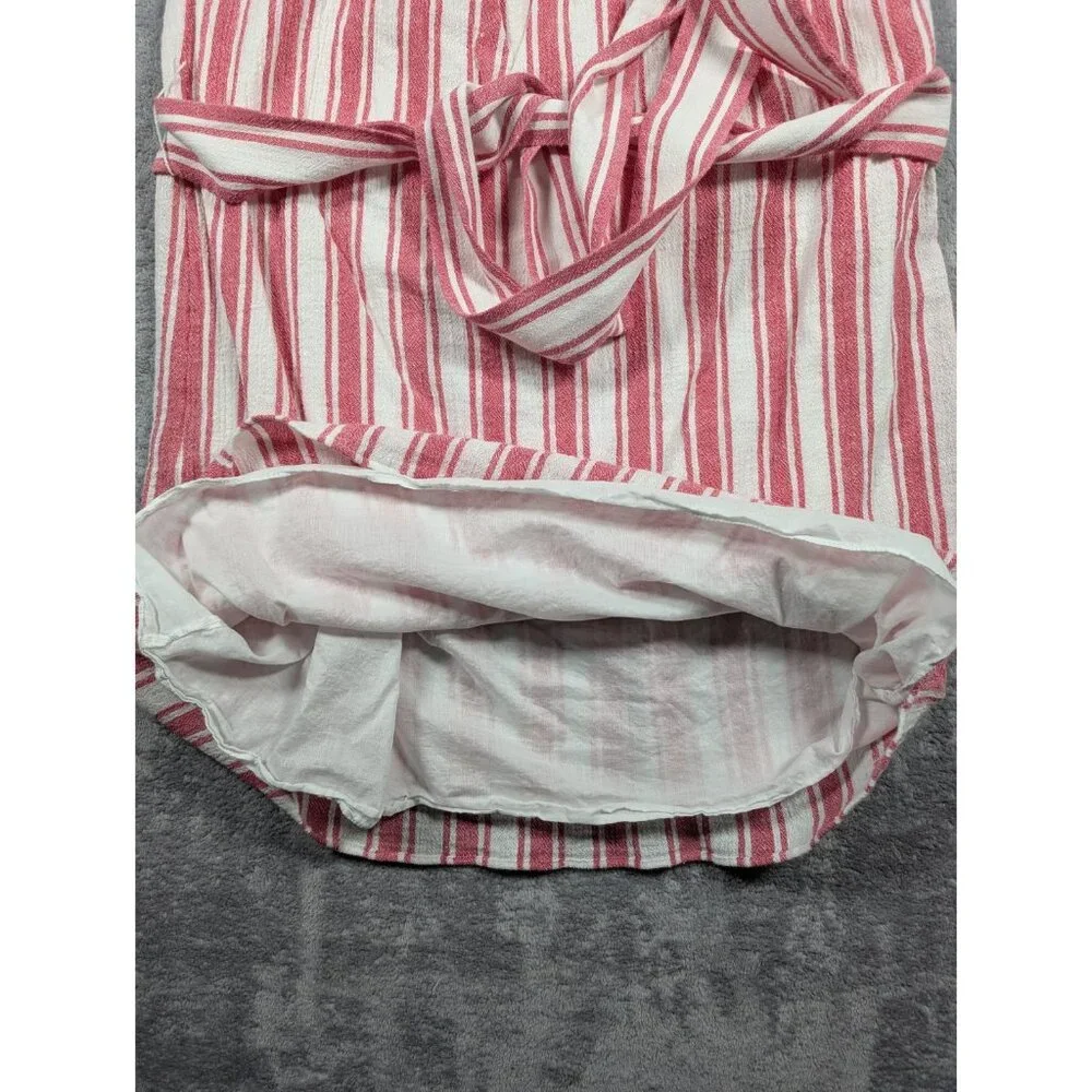 Michael Kors Dress Womens Size Medium Pink Linen Off The Shoulder Knee Length - Picture 4 of 7